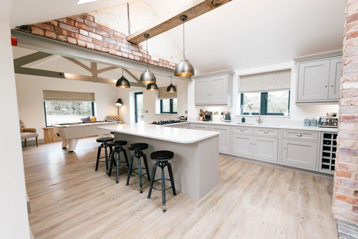 Open plan kitchen